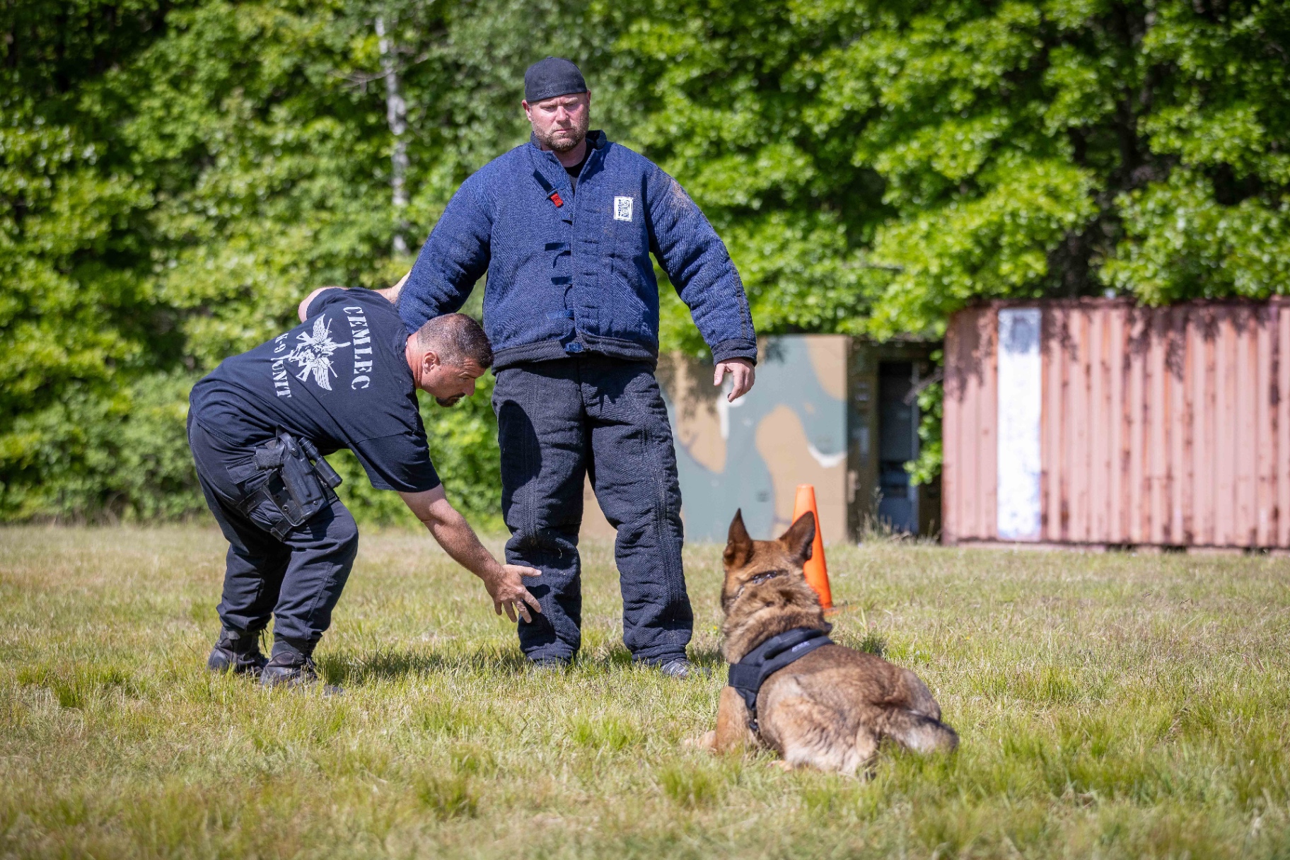 K-9 apprehension training exercise