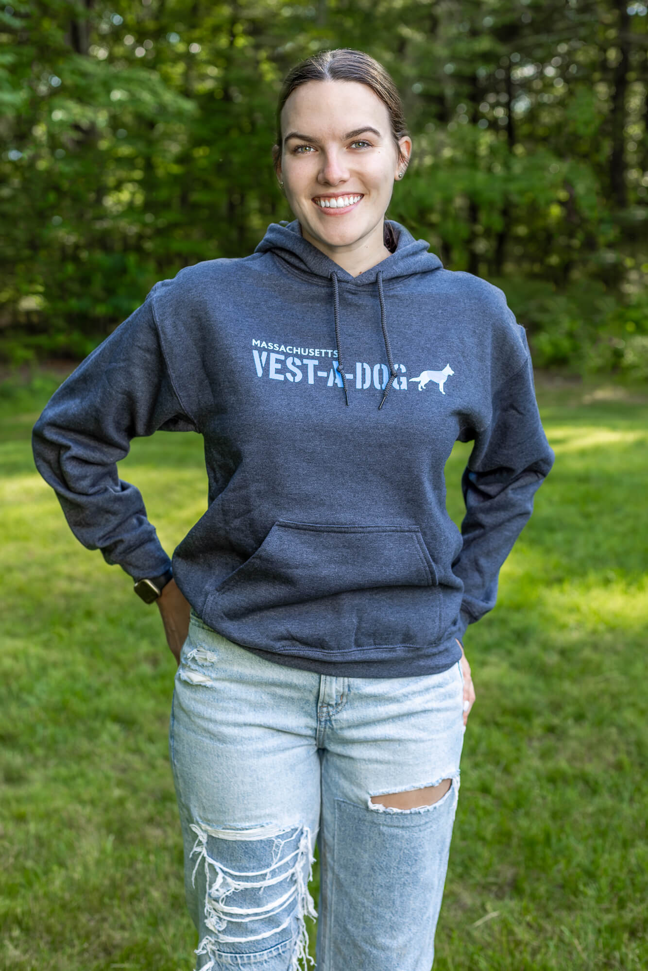 Hooded Sweatshirt Mass Vest A Dog