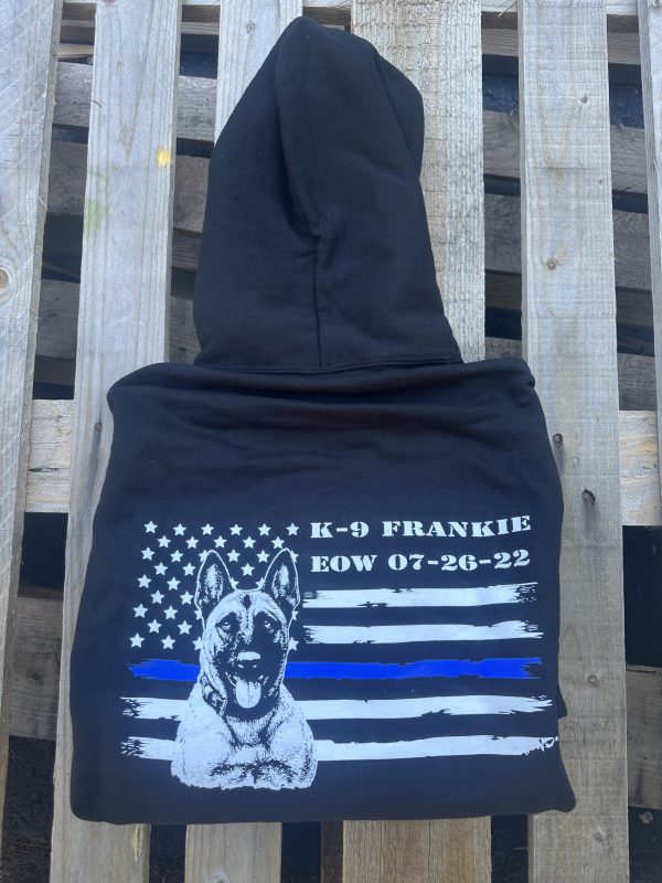 K-9 Frankie Hooded Sweatshirt BLACK - Image 4