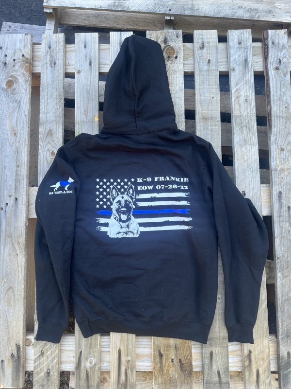 K-9 Frankie Hooded Sweatshirt BLACK - Image 2