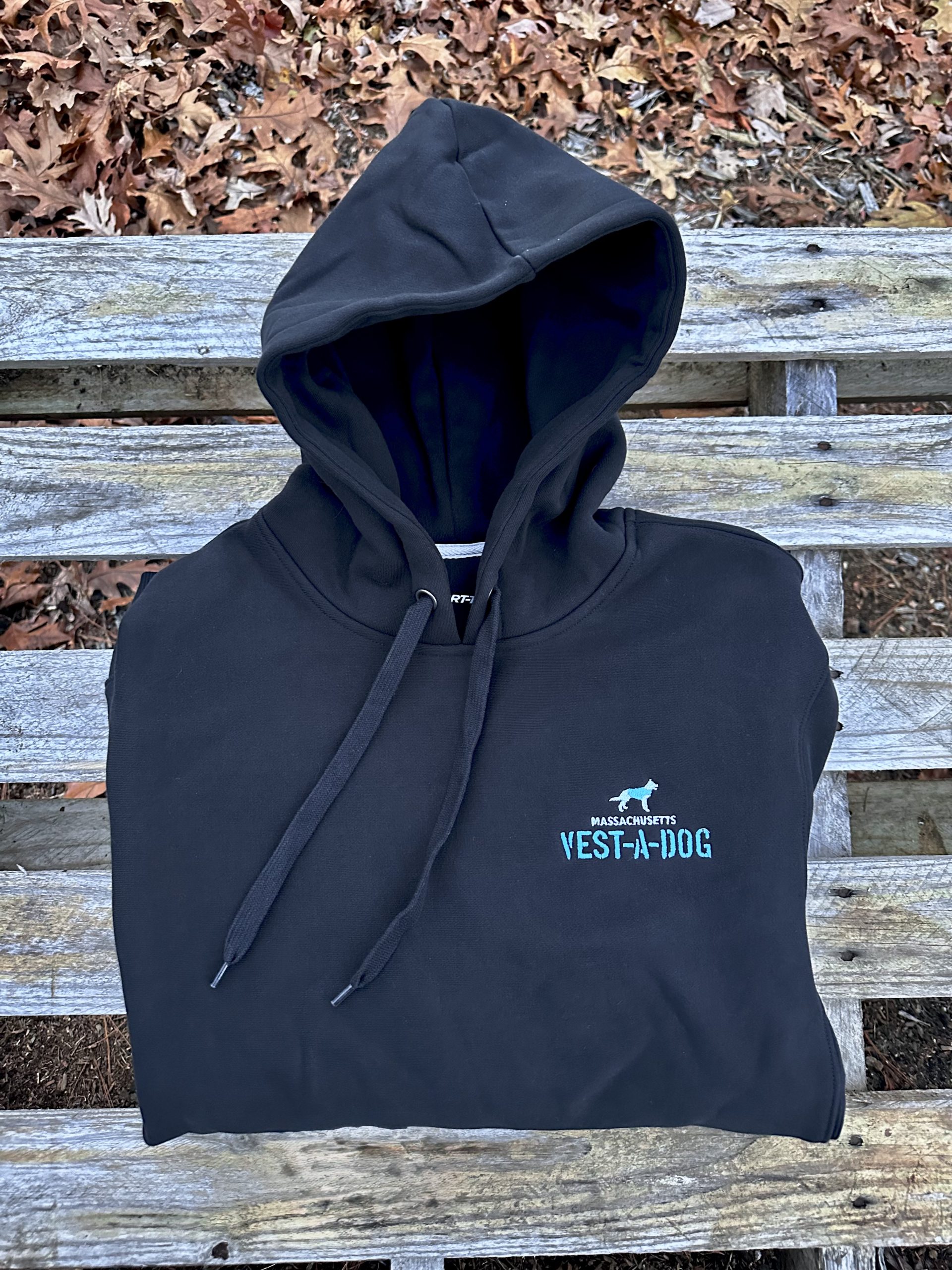 NEW - Hooded Sweatshirt - EMBROIDERED MA VEST-A-DOG Logo - Image 2