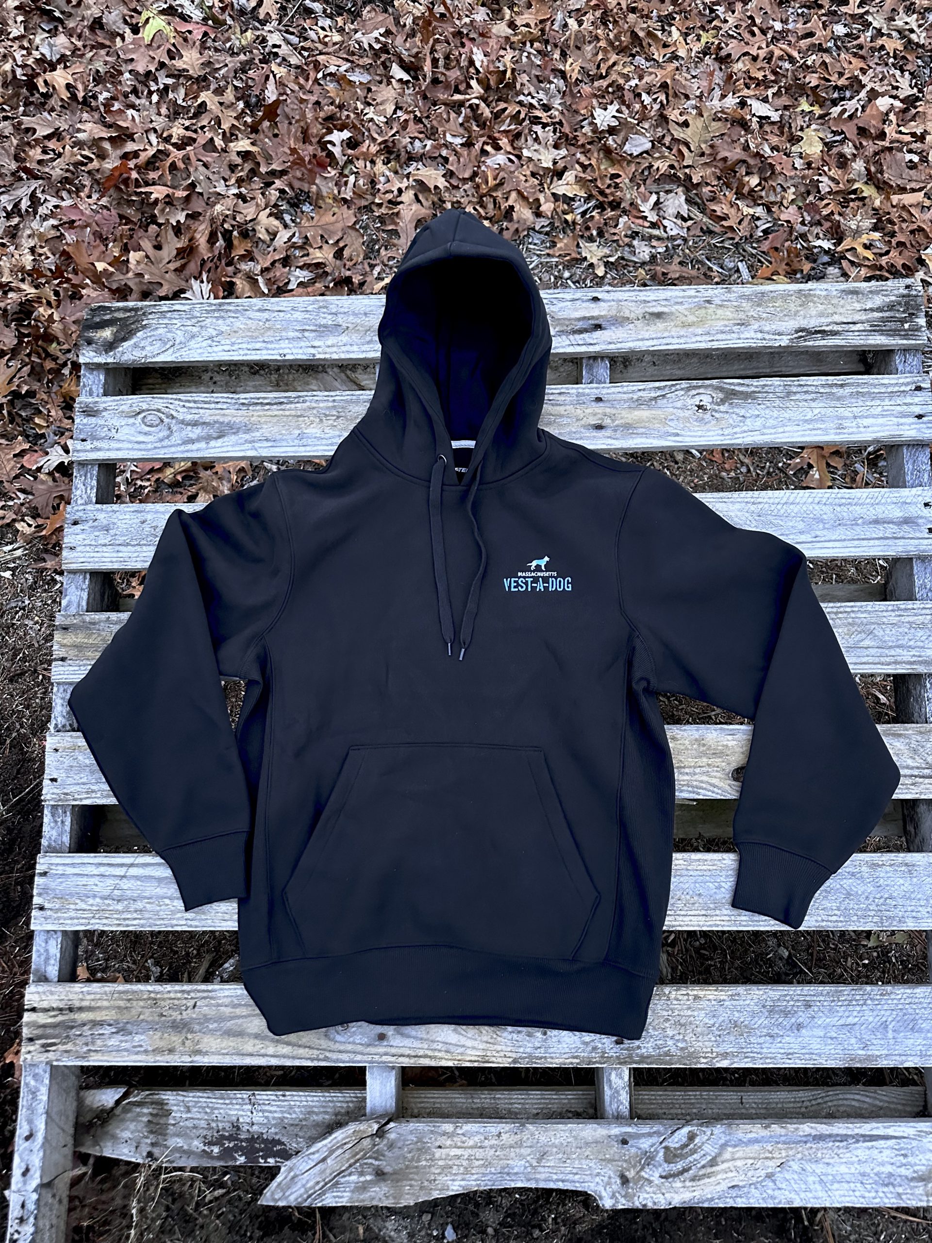 NEW - Hooded Sweatshirt - EMBROIDERED MA VEST-A-DOG Logo - Image 3