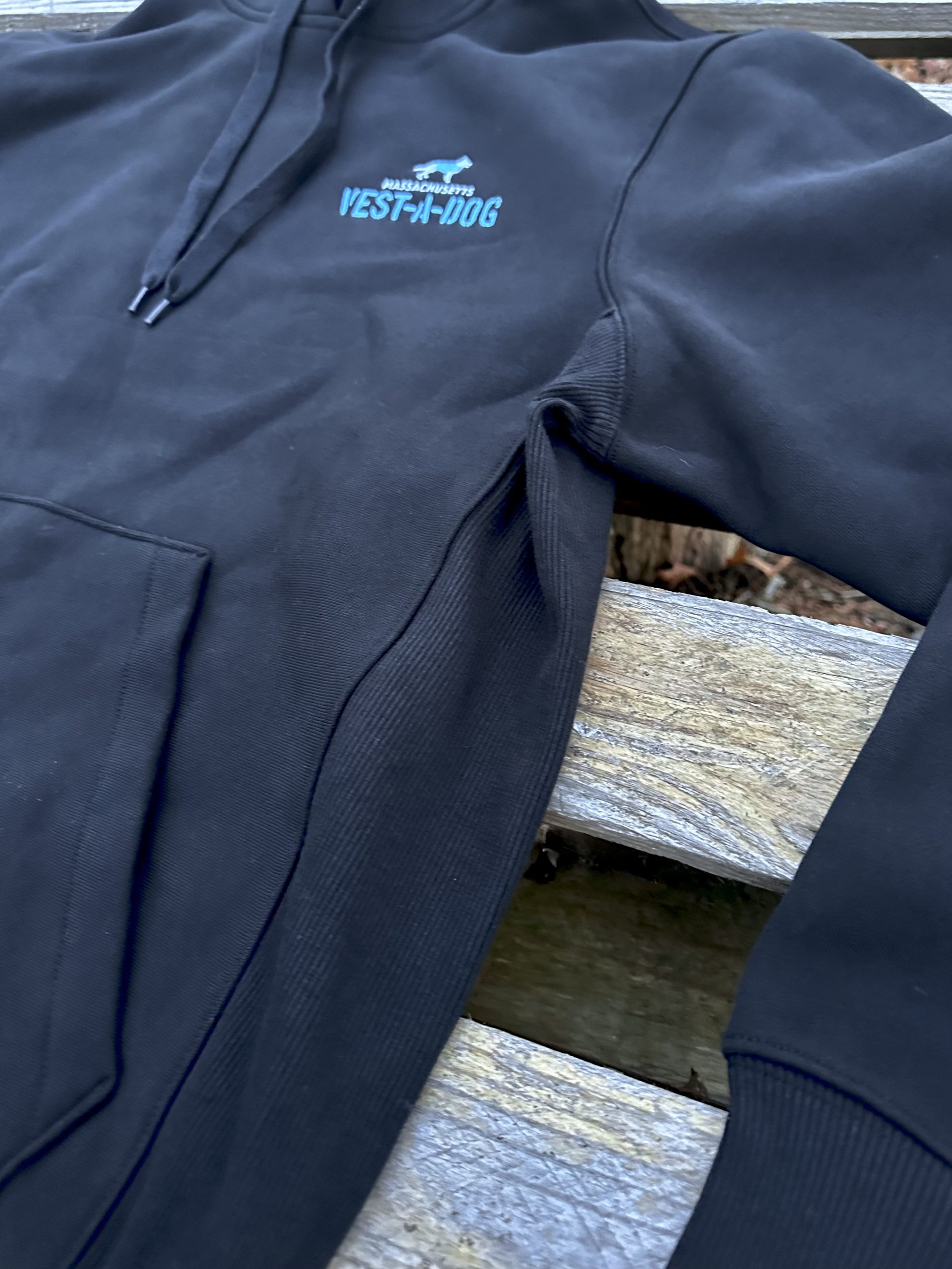 NEW - Hooded Sweatshirt - EMBROIDERED MA VEST-A-DOG Logo - Image 6